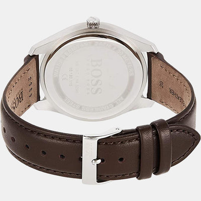 Circuit Men Quartz Grey Dial Analog Leather Watch 1513726