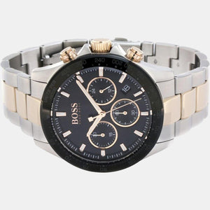 Hero Men Quartz Black Dial Chronograph Stainless Steel Watch 1513757