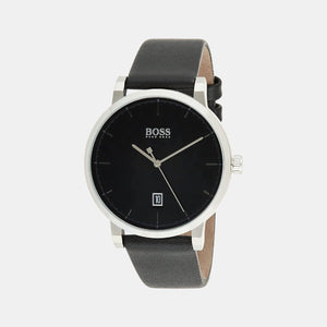 Confidence Men Quartz Black Dial Analog Leather Watch 1513790