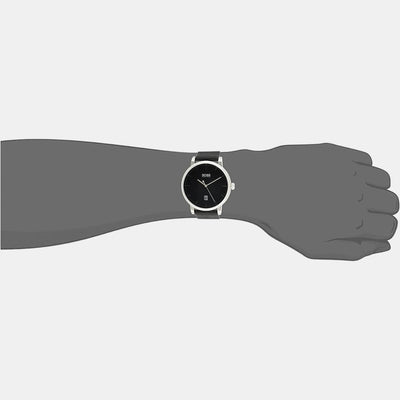 Confidence Men Quartz Black Dial Analog Leather Watch 1513790