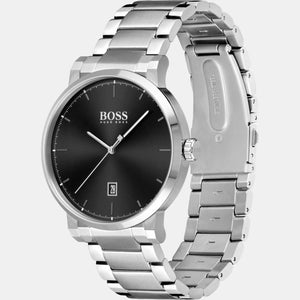 Confidence Men Quartz Black Dial Analog Stainless Steel Watch 1513792