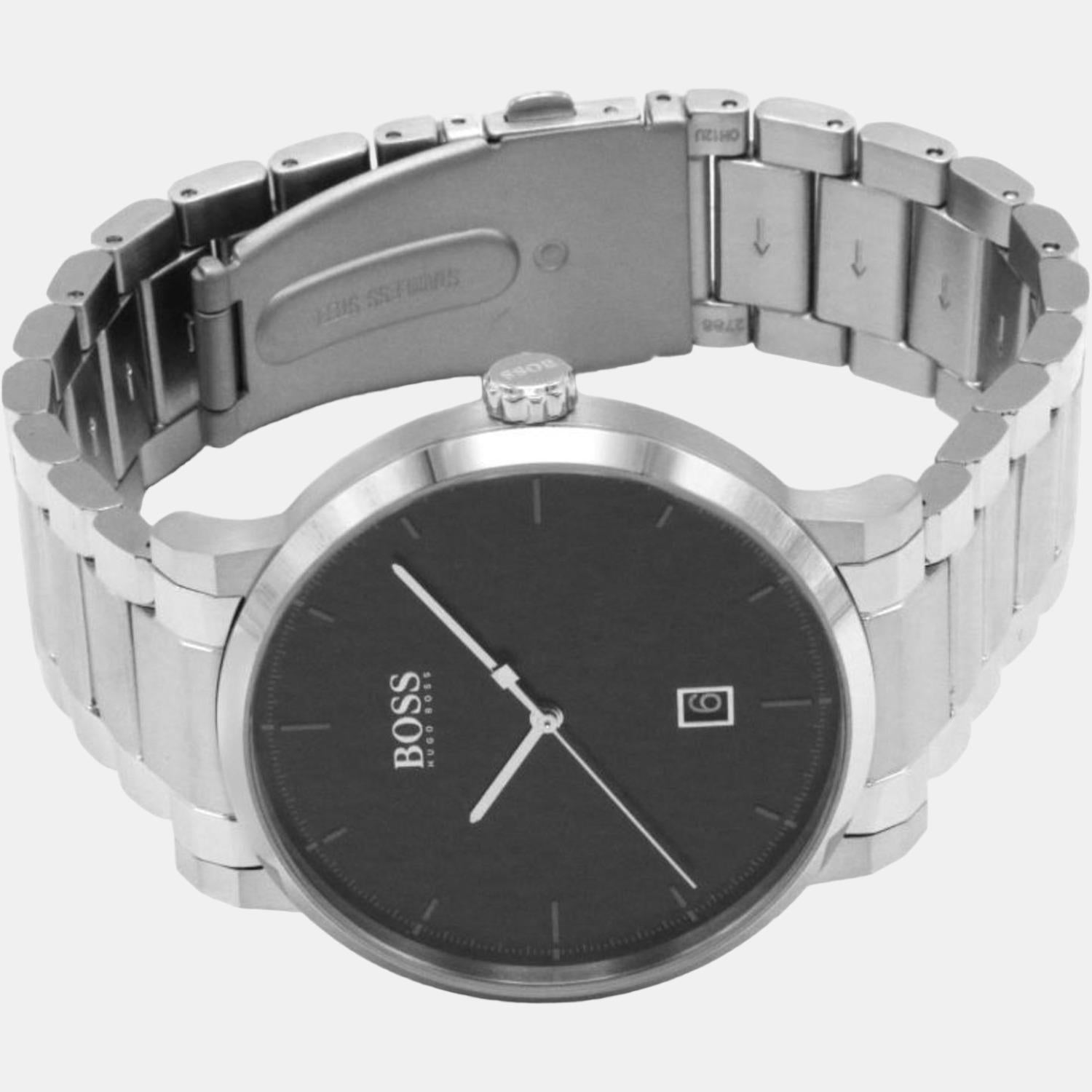 Confidence Men Quartz Black Dial Analog Stainless Steel Watch 1513792
