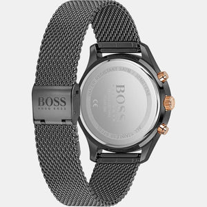 Associate Men Quartz Black Dial Chronograph Stainless Steel Watch 1513811