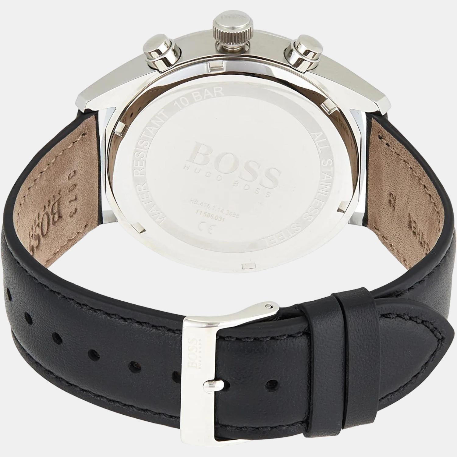 Champion Women Quartz Black Dial Chronograph Leather Watch 1513816