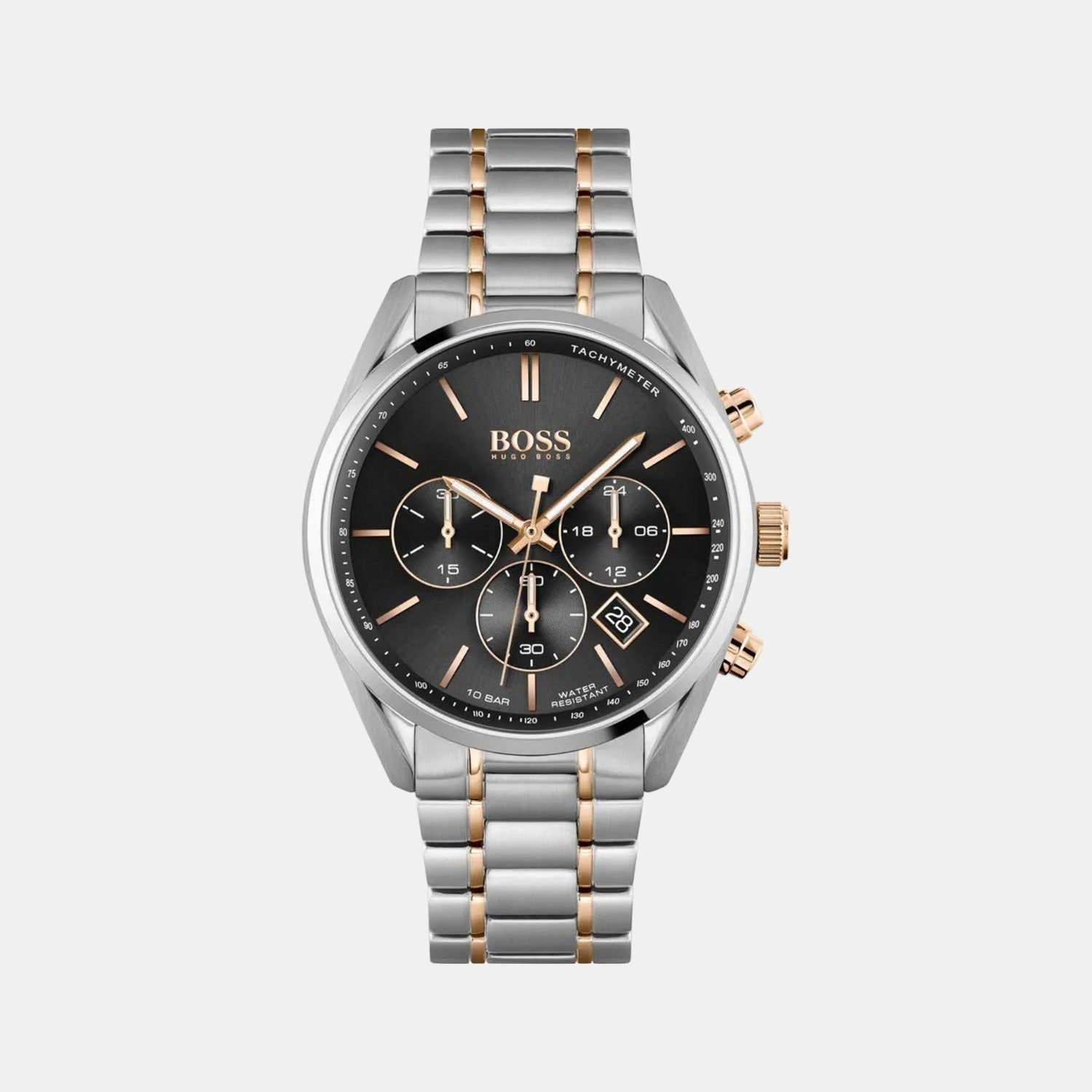Champion Unisex Quartz Black Dial Chronograph Stainless Steel Watch 1513819