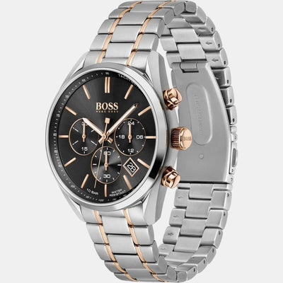 Champion Unisex Quartz Black Dial Chronograph Stainless Steel Watch 1513819