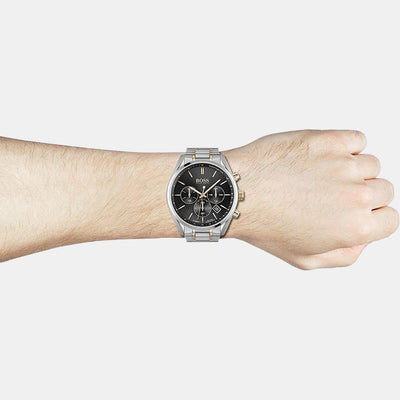 Champion Unisex Quartz Black Dial Chronograph Stainless Steel Watch 1513819