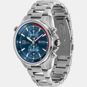 Globetrotter Men Quartz Blue Dial Chronograph Stainless Steel Watch 1513823