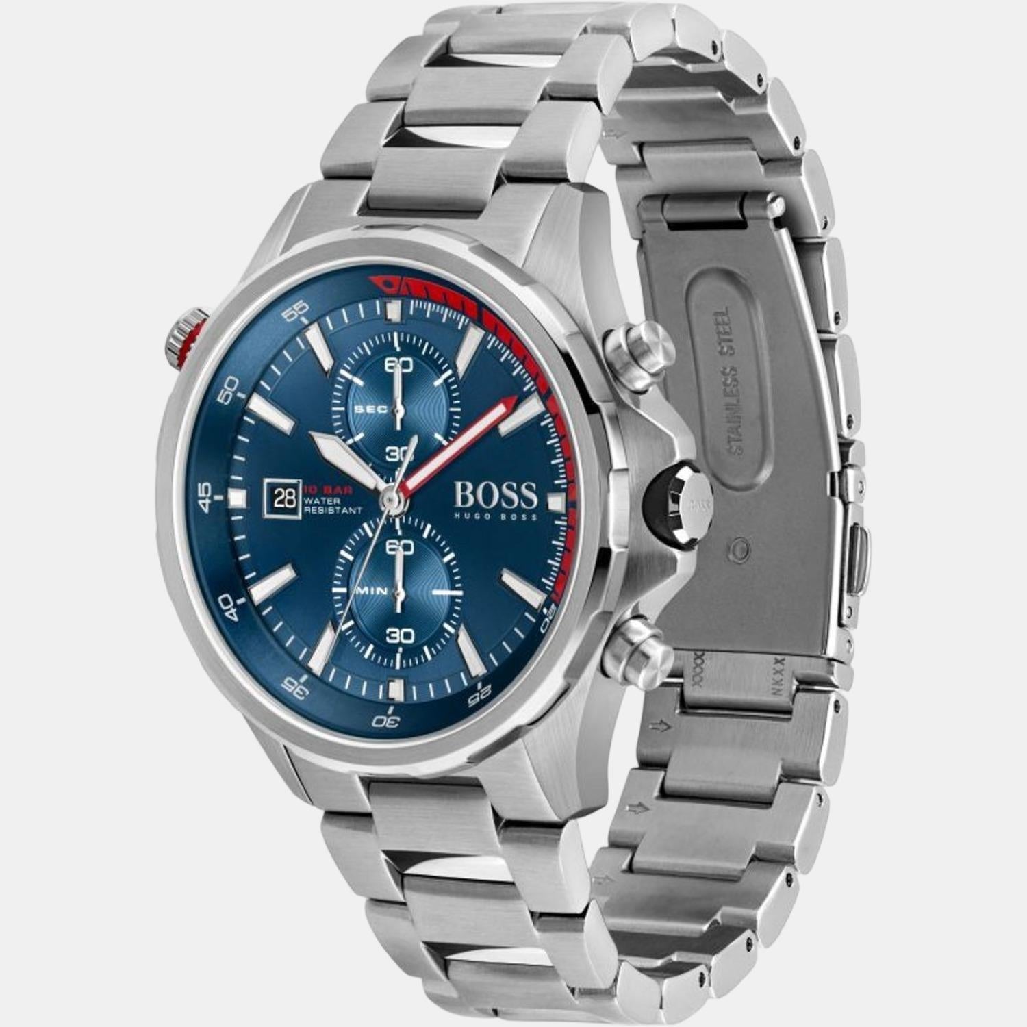 Globetrotter Men Quartz Blue Dial Chronograph Stainless Steel Watch 1513823