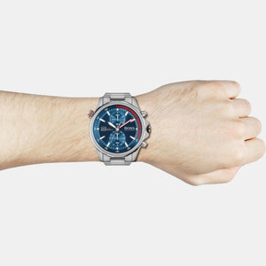 Globetrotter Men Quartz Blue Dial Chronograph Stainless Steel Watch 1513823