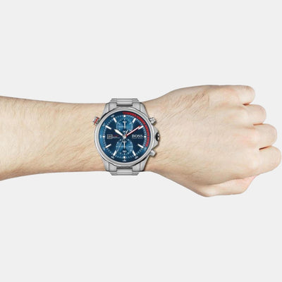 Globetrotter Men Quartz Blue Dial Chronograph Stainless Steel Watch 1513823