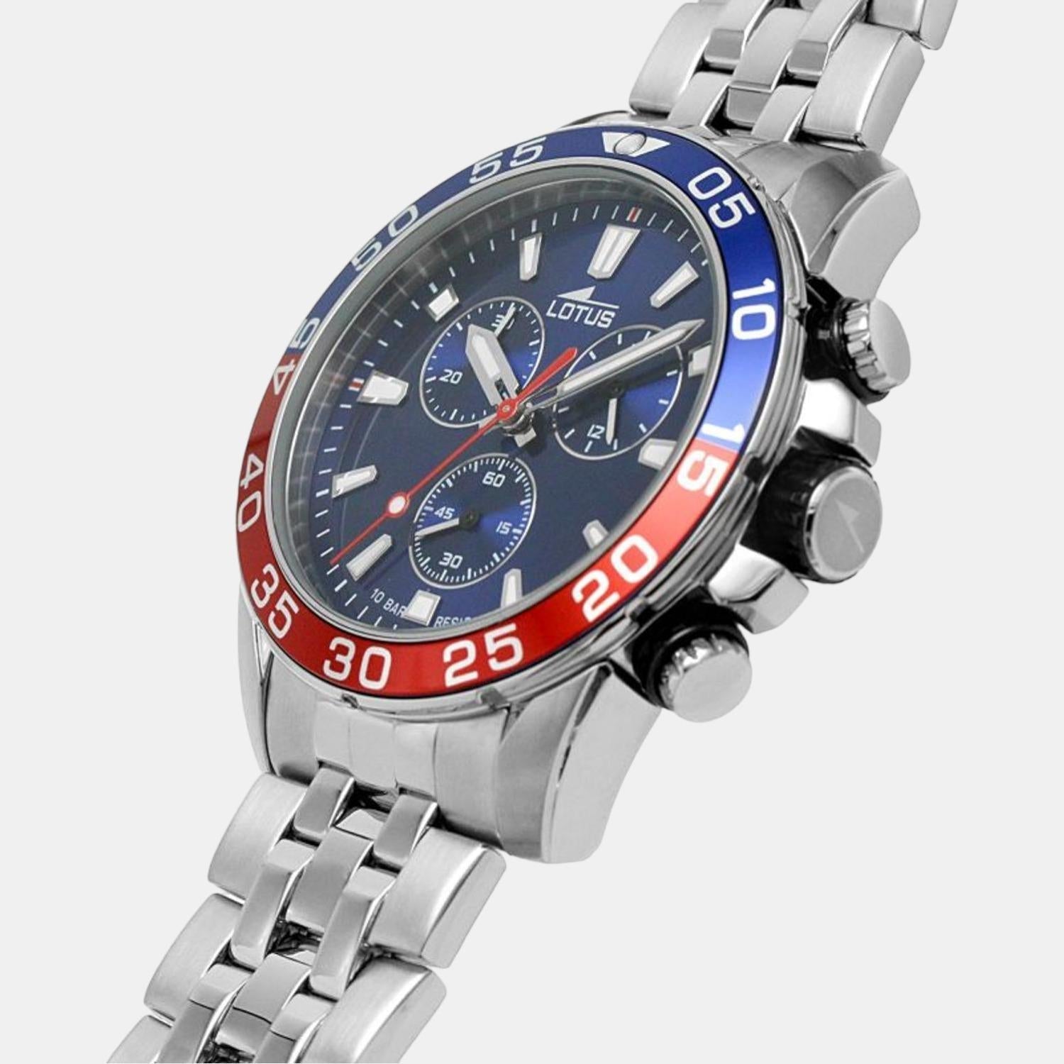 Globetrotter Men Quartz Blue Dial Chronograph Stainless Steel Watch 1513823