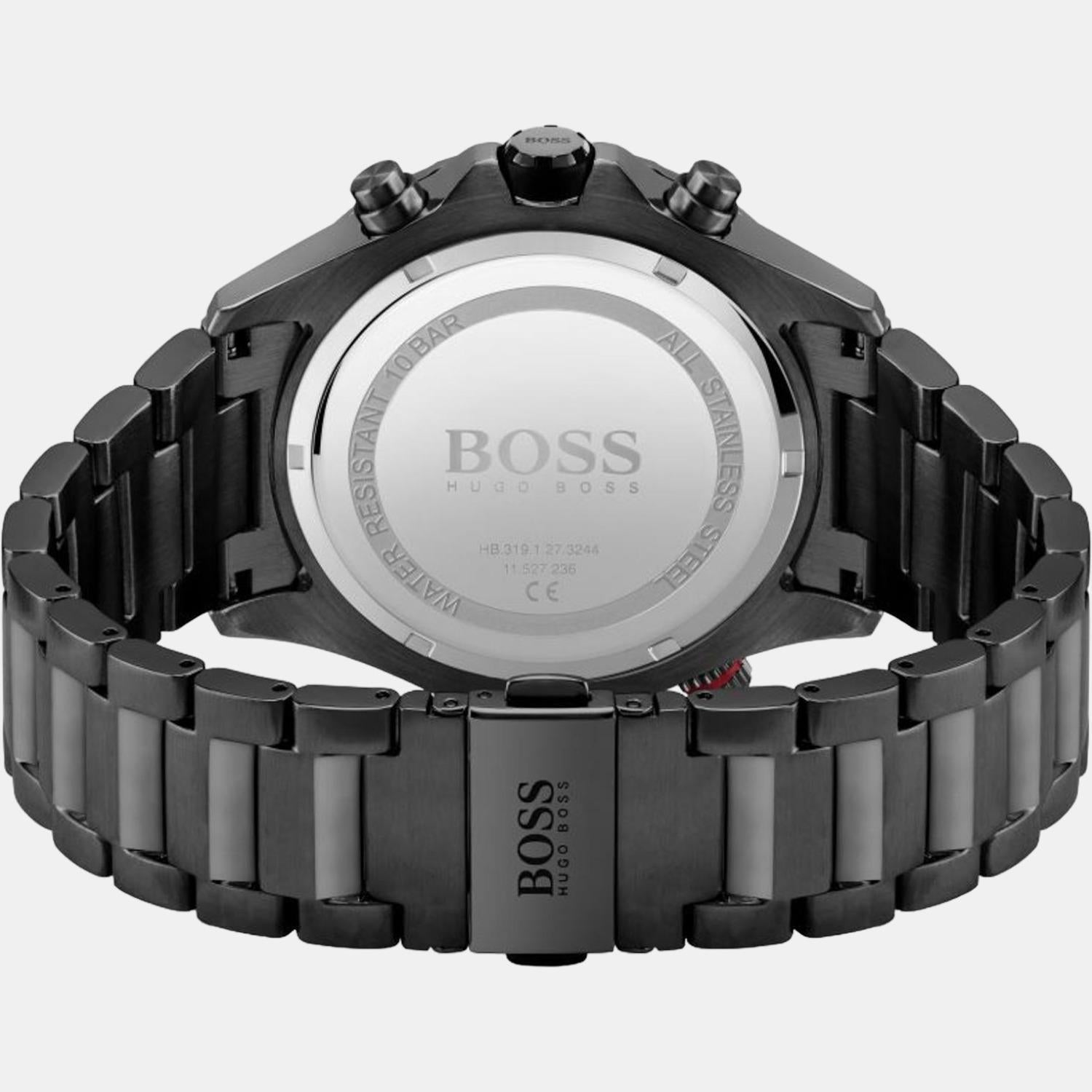 Globetrotter Men Quartz Black Dial Chronograph Stainless Steel Watch 1513825