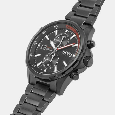 Globetrotter Men Quartz Black Dial Chronograph Stainless Steel Watch 1513825