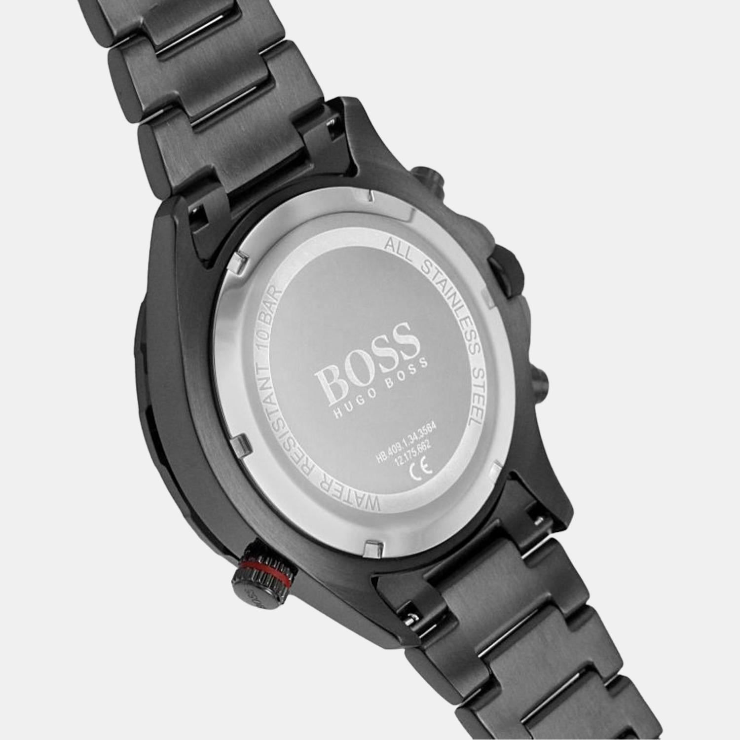 Globetrotter Men Quartz Black Dial Chronograph Stainless Steel Watch 1513825