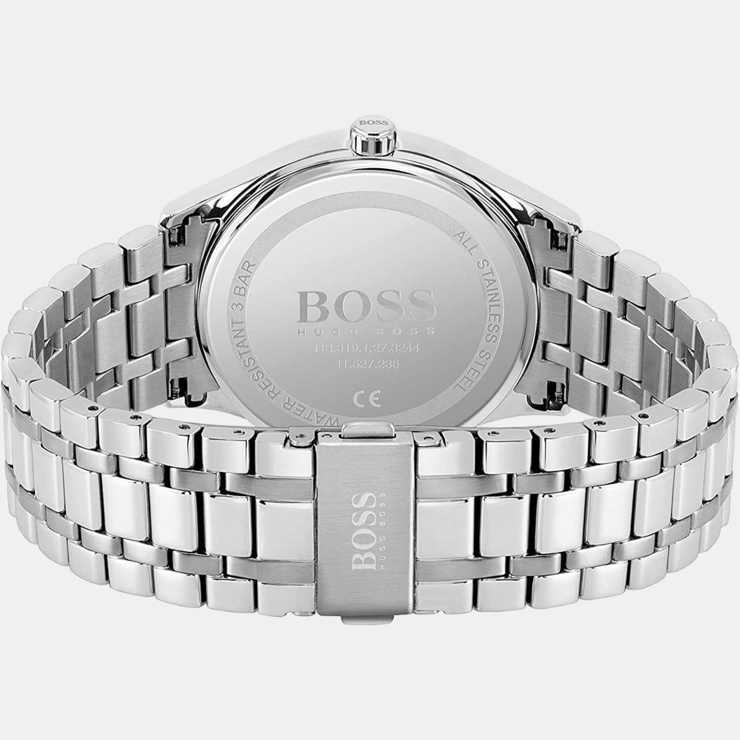 Commissioner Men Quartz Black Dial Analog Stainless Steel Watch 1513833