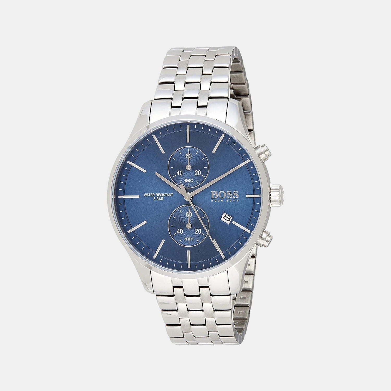Associate Men Quartz Blue Dial Analog Stainless Steel Watch 1513839