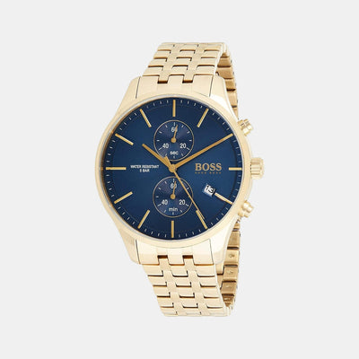Associate Men Quartz Blue Dial Chronograph Stainless Steel Watch 1513841