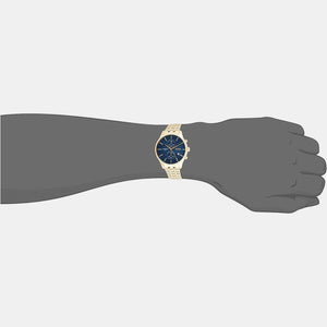 Associate Men Quartz Blue Dial Chronograph Stainless Steel Watch 1513841