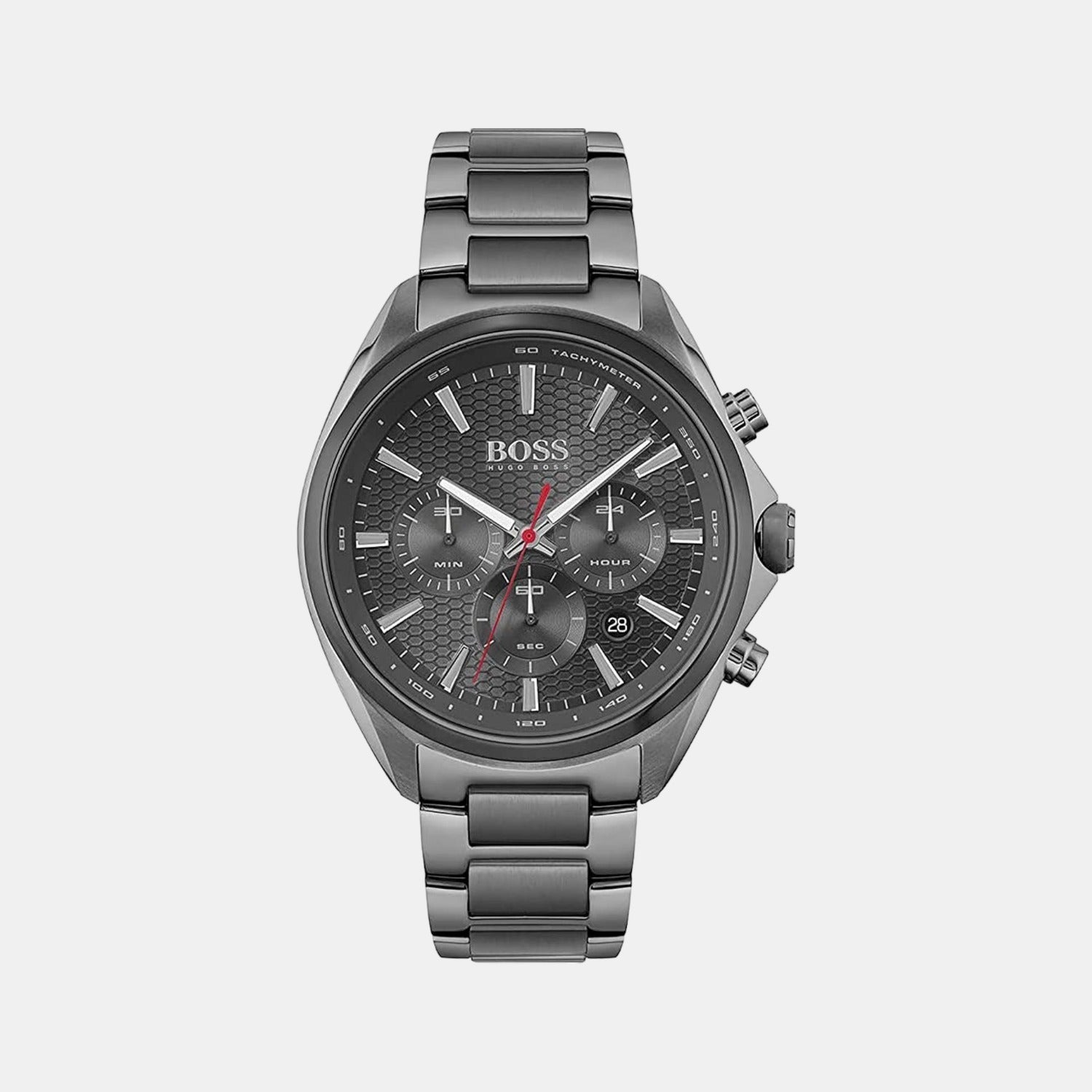Distinct Men Quartz Grey Dial Chronograph Stainless Steel Watch 1513858