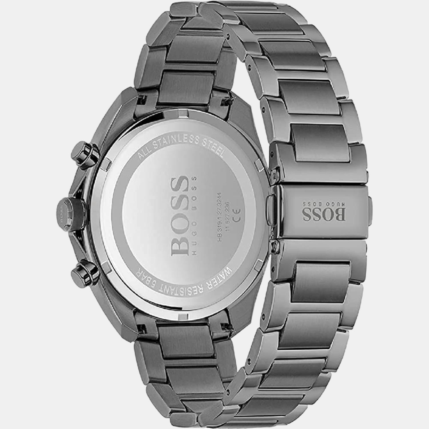 Distinct Men Quartz Grey Dial Chronograph Stainless Steel Watch 1513858