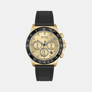 Hero Men Quartz Gold Dial Chronograph Resin Watch 1513874