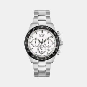 Hero Men Quartz White Dial Chronograph Stainless Steel Watch 1513875