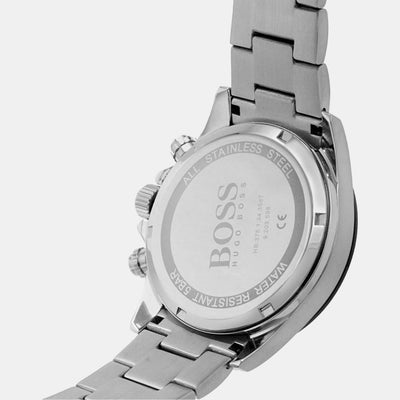 Hero Men Quartz White Dial Chronograph Stainless Steel Watch 1513875