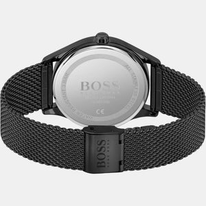 Commissioner Men Quartz Black Dial Analog Stainless Steel Watch 1513877