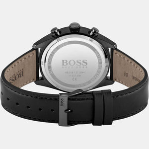 Champion Men Quartz Black Dial Chronograph Leather Watch 1513880