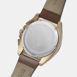 Grandmaster Women Quartz Grey Dial Chronograph Leather Watch 1513882