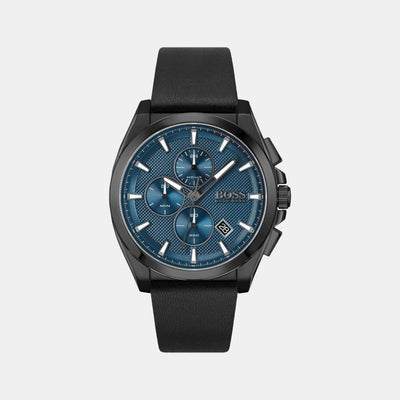 Grandmaster Women Quartz Black Dial Chronograph Leather Watch 1513883