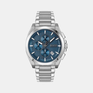 Grandmaster Men Quartz Blue Dial Chronograph Stainless Steel Watch 1513884