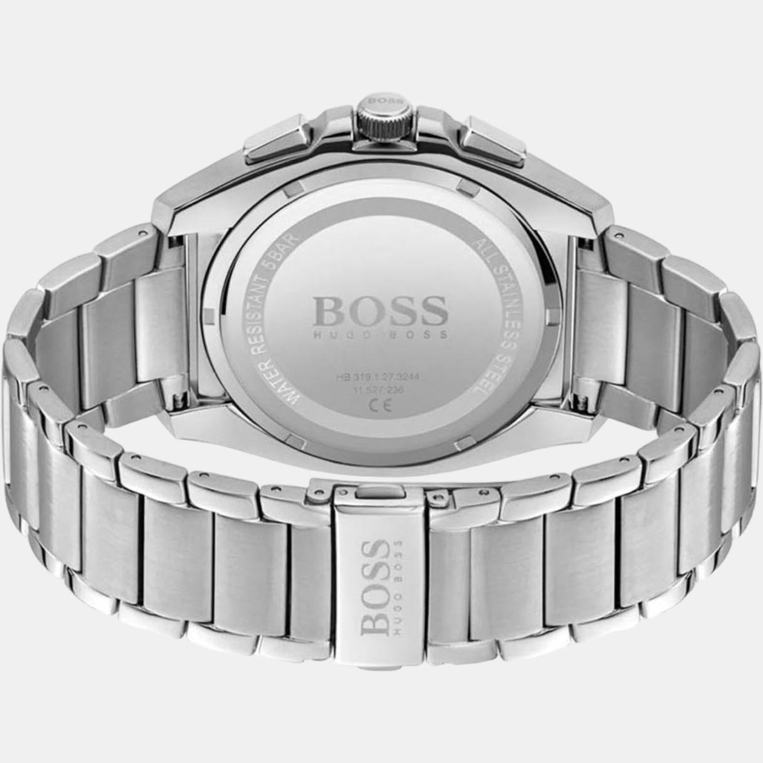 Grandmaster Men Quartz Blue Dial Chronograph Stainless Steel Watch 1513884