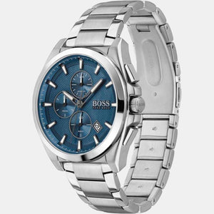 Grandmaster Men Quartz Blue Dial Chronograph Stainless Steel Watch 1513884