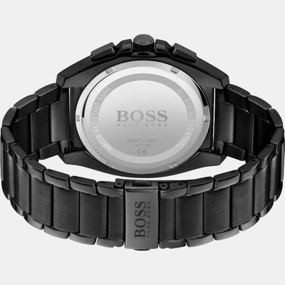 Grandmaster Men Quartz Black Dial Chronograph Stainless Steel Watch 1513885
