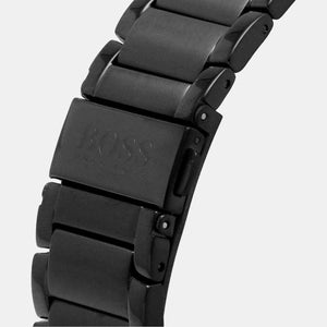 Grandmaster Men Quartz Black Dial Chronograph Stainless Steel Watch 1513885