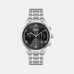 Gallant Men Quartz Black Dial Analog Stainless Steel Watch 1513891