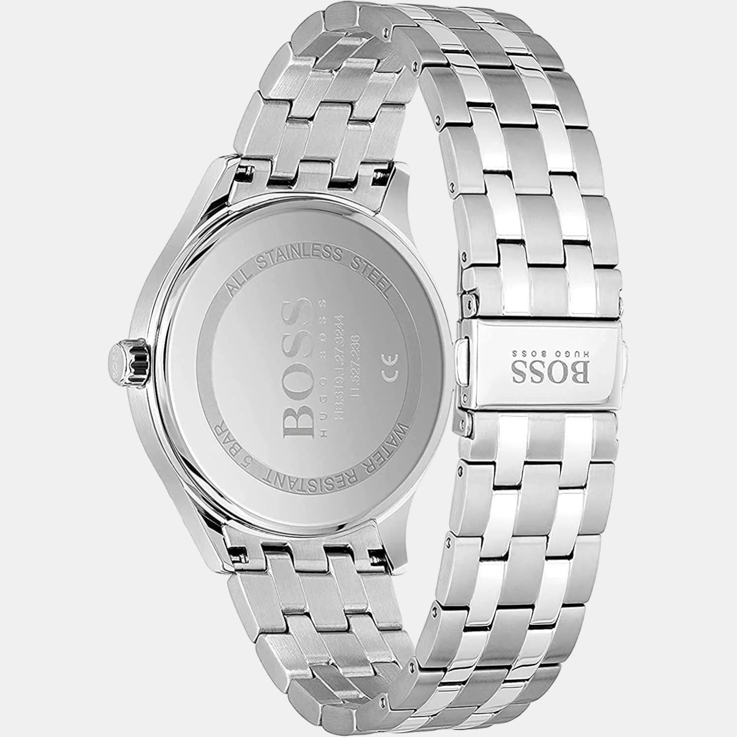 Elite Men Quartz Blue Dial Analog Stainless Steel Watch 1513895