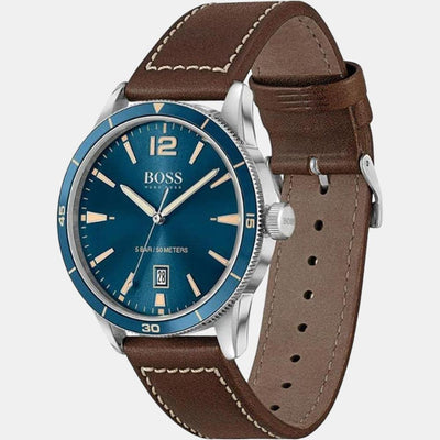 Drifter Men Quartz Blue Dial Analog Leather Watch 1513899
