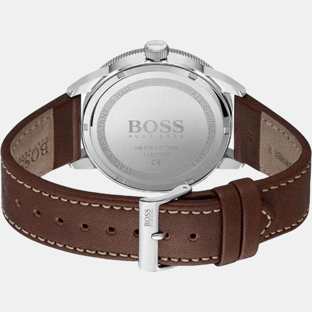 Drifter Men Quartz Blue Dial Analog Leather Watch 1513899