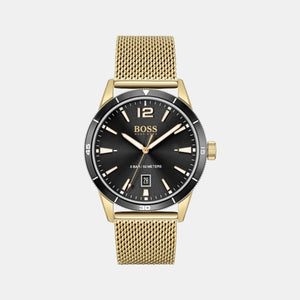 Drifter Men Quartz Black Dial Analog Stainless Steel Watch 1513901