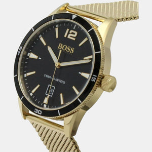 Drifter Men Quartz Black Dial Analog Stainless Steel Watch 1513901