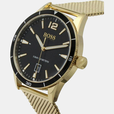 Drifter Men Quartz Black Dial Analog Stainless Steel Watch 1513901