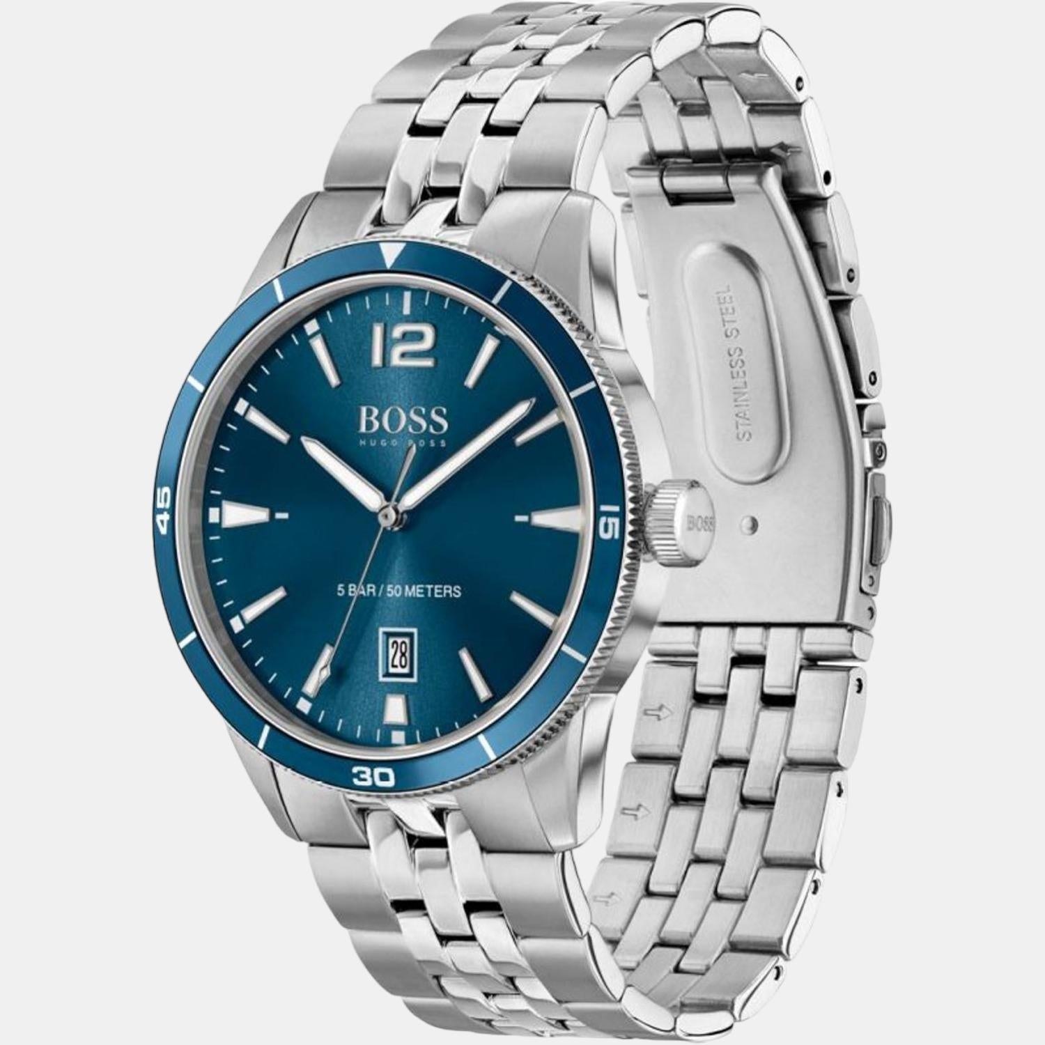 Drifter Men Quartz Blue Dial Analog Stainless Steel Watch 1513902
