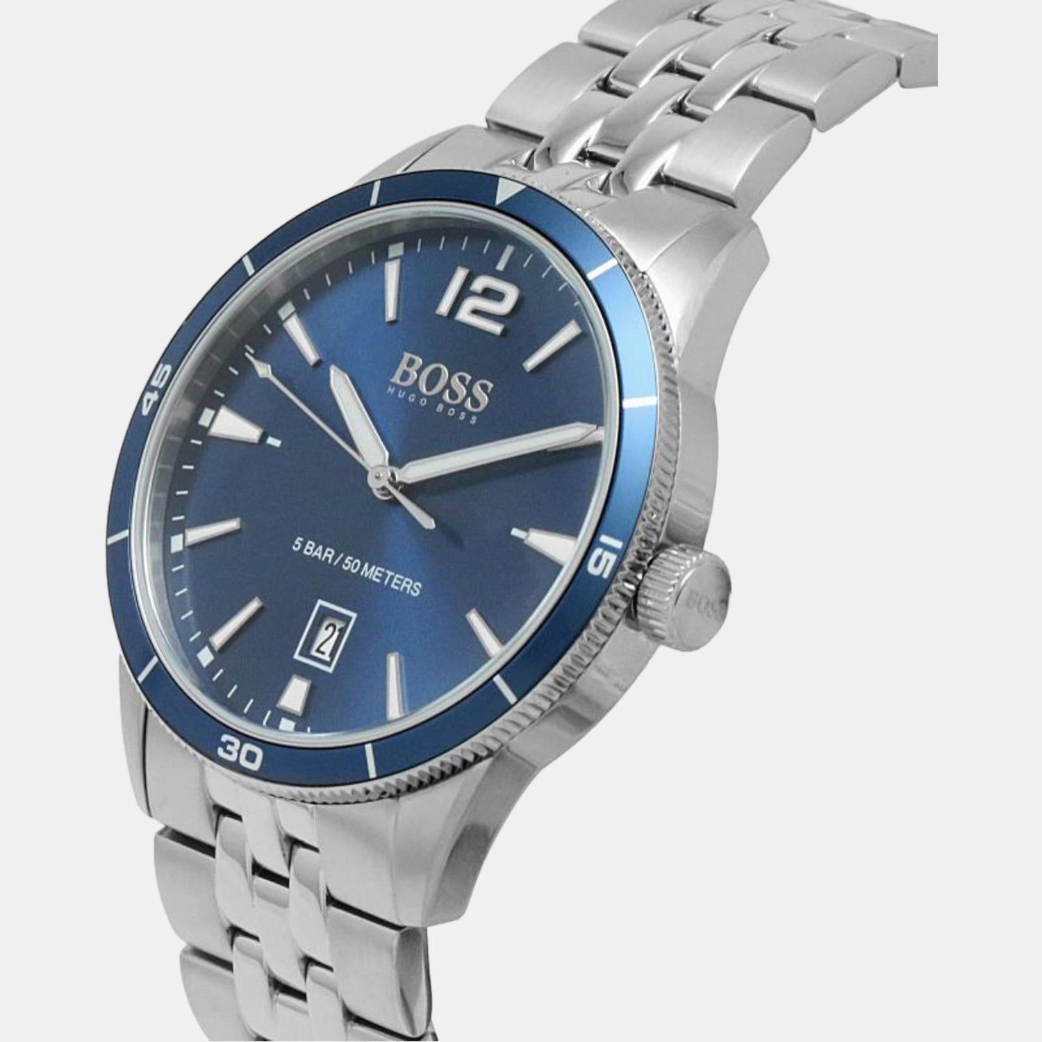 Drifter Men Quartz Blue Dial Analog Stainless Steel Watch 1513902
