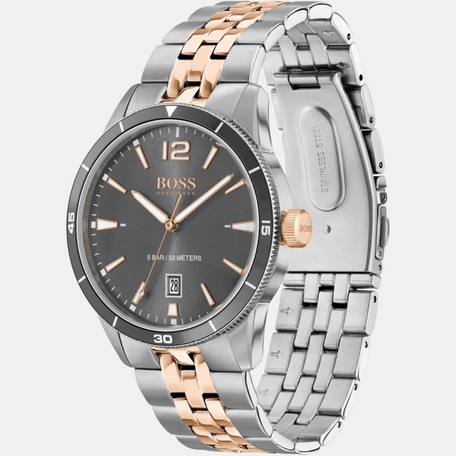 Drifter Men Quartz Grey Dial Analog Stainless Steel Watch 1513903