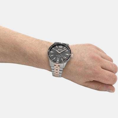 Drifter Men Quartz Grey Dial Analog Stainless Steel Watch 1513903