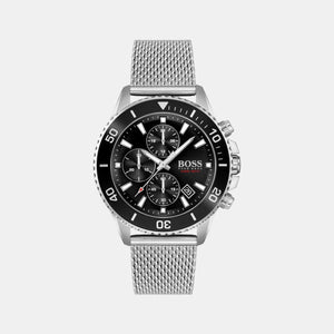 Admiral Men Quartz Black Dial Analog Stainless Steel Watch 1513904