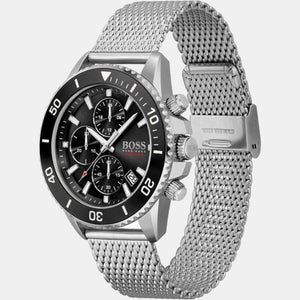 Admiral Men Quartz Black Dial Analog Stainless Steel Watch 1513904